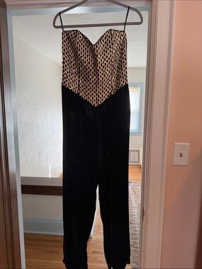 Vintage Gunne Sax Sequin & Velvet Jumpsuit